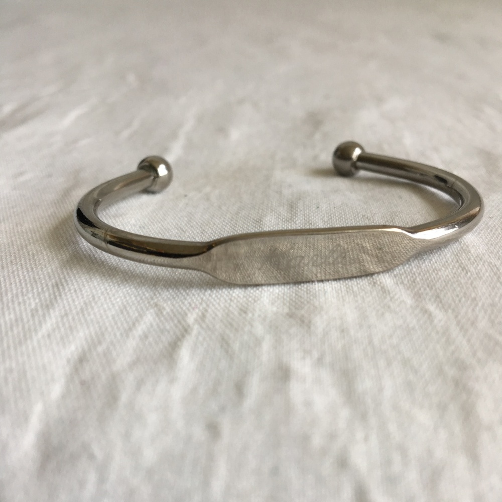 Kids Sized Silver Tone Bracelet Karla